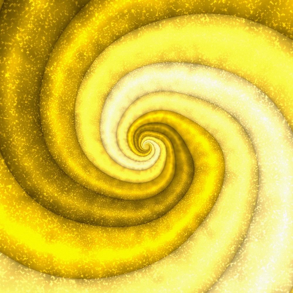 Amber Vortex – Swirls · velvet ribbons twisting into a vortex · 2 arms · Mono Amber palette · bloom, film grain generated with Espiralito