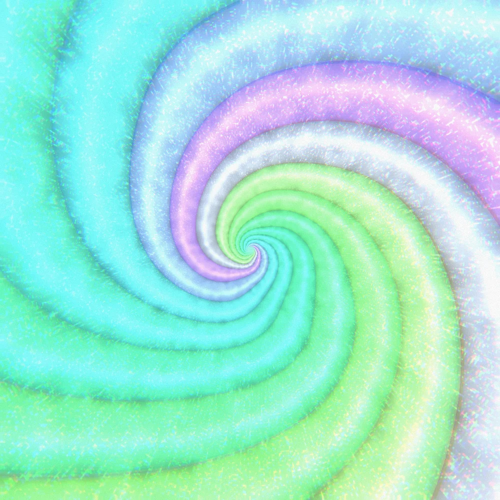 Aurora Vortex – Swirls · velvet ribbons twisting into a vortex · 3 arms · Aurora palette · bloom, chromatic aberration, film grain, reverse rotation generated with Espiralito