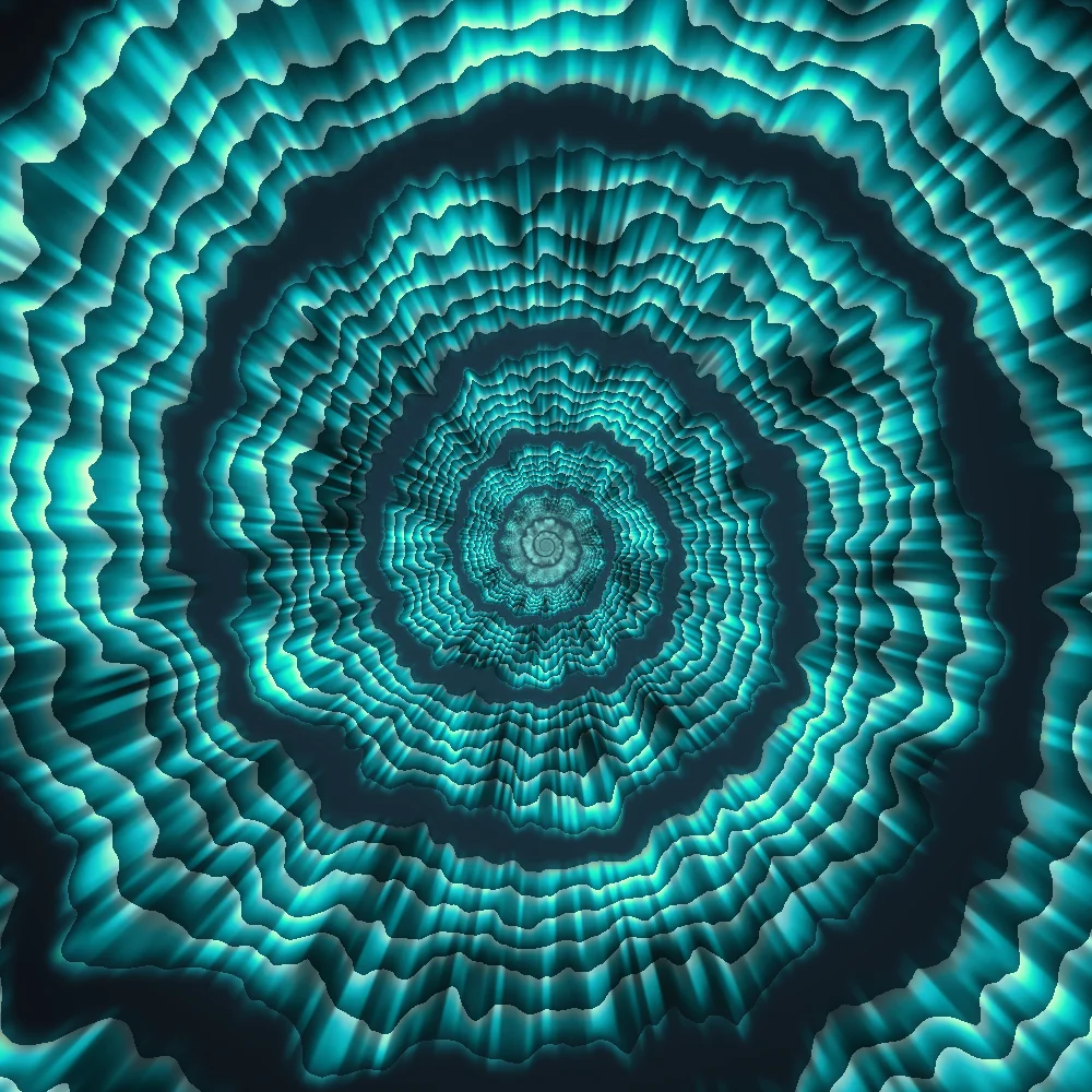 Azure Vortex – Tie-dye · a tie-dye spiral · Azure palette · bloom, warm grade, reverse rotation, animated background generated with Espiralito