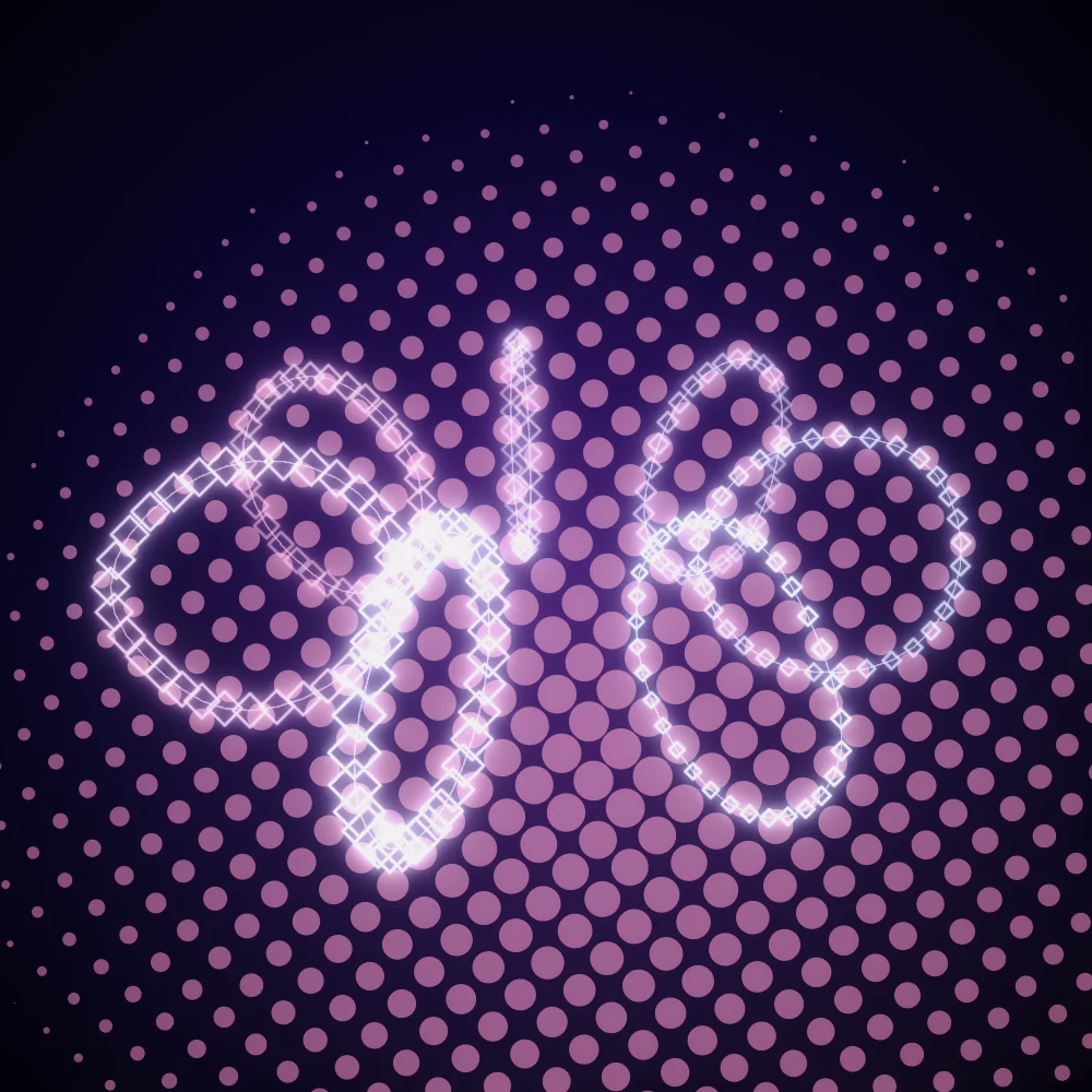 Candy Torus – Mandala · 220 diamonds · Candy palette · bloom, glow generated with Espiralito