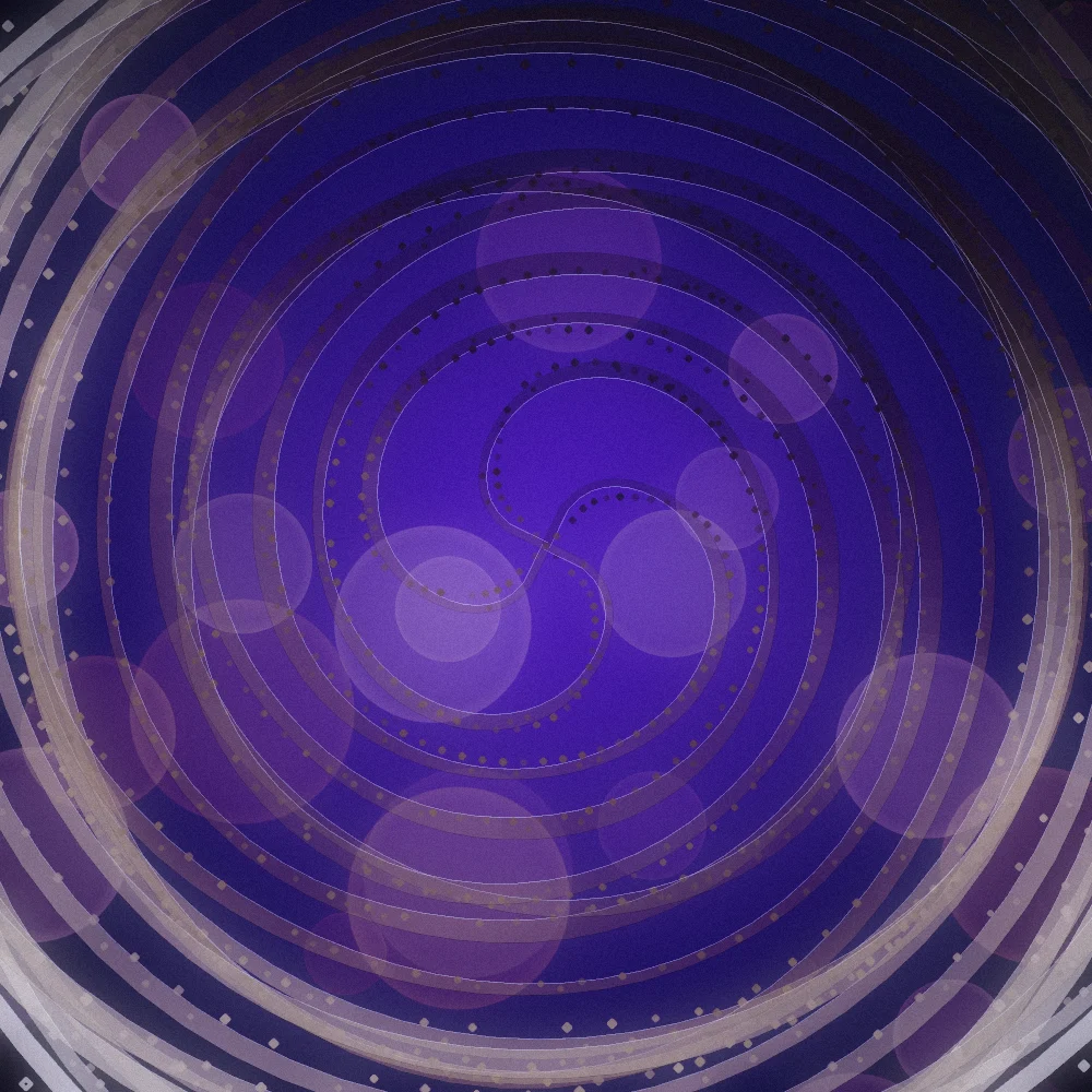 Dune Sunhead – Organic · 134 diamonds · 4-fold symmetry · Desert palette · bloom, film grain, cool grade generated with Espiralito