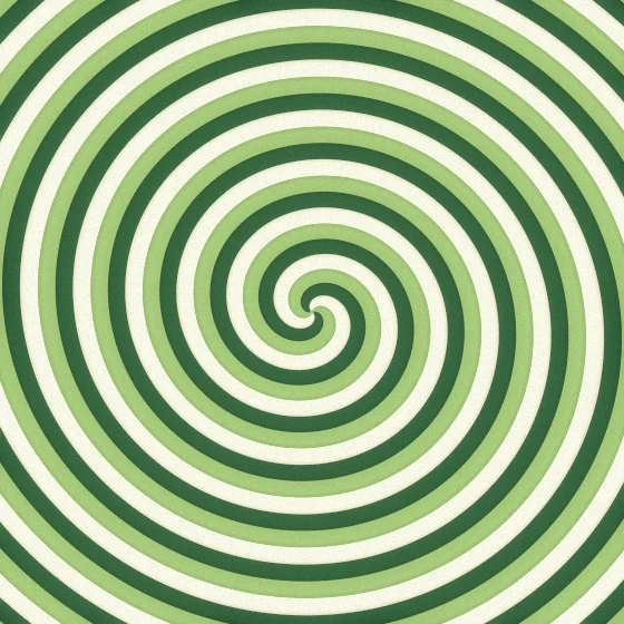 Groovy Hypnosis – Hypnotic · hypnotic spiral bands · 2 arms · Groovy palette · bloom, film grain