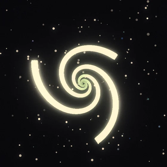 Sage Pyramids – Spiral · 163 wireframe pyramids · 3-fold symmetry · Sage palette · ribbons + dots, bloom, film grain, warm grade, 3D depth, tapered strokes, animated background, turning solids